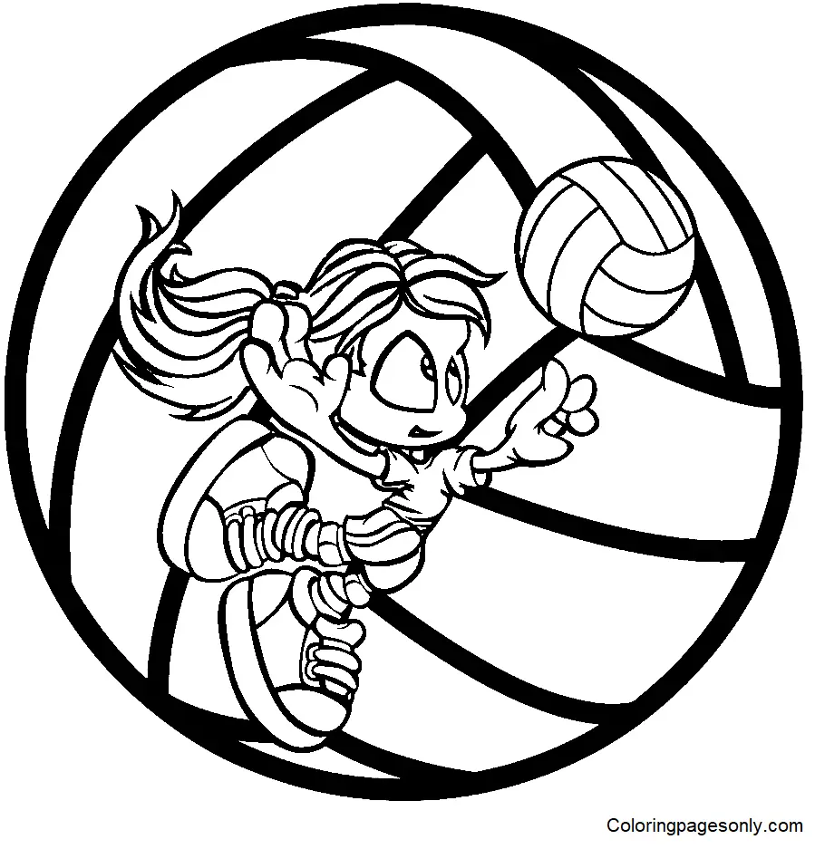 Volleyball Coloring Pages 49