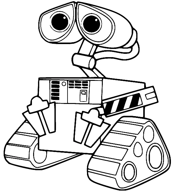 Desenhos de Wall E Para Colorir 1