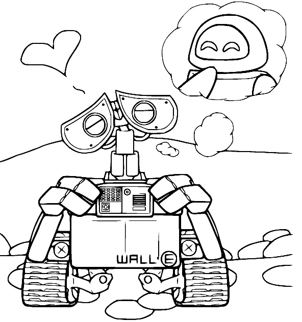 Desenhos de Wall E Para Colorir 10