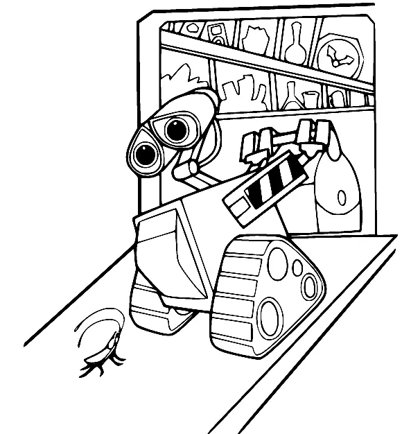 Desenhos de Wall E Para Colorir 11