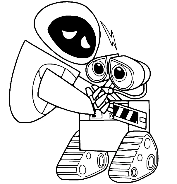 Desenhos de Wall E Para Colorir 12