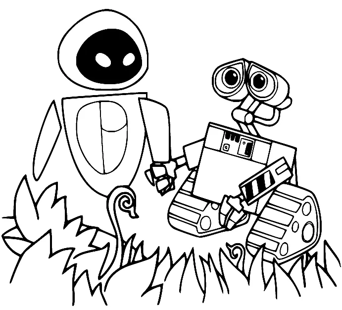 Desenhos de Wall E Para Colorir 13