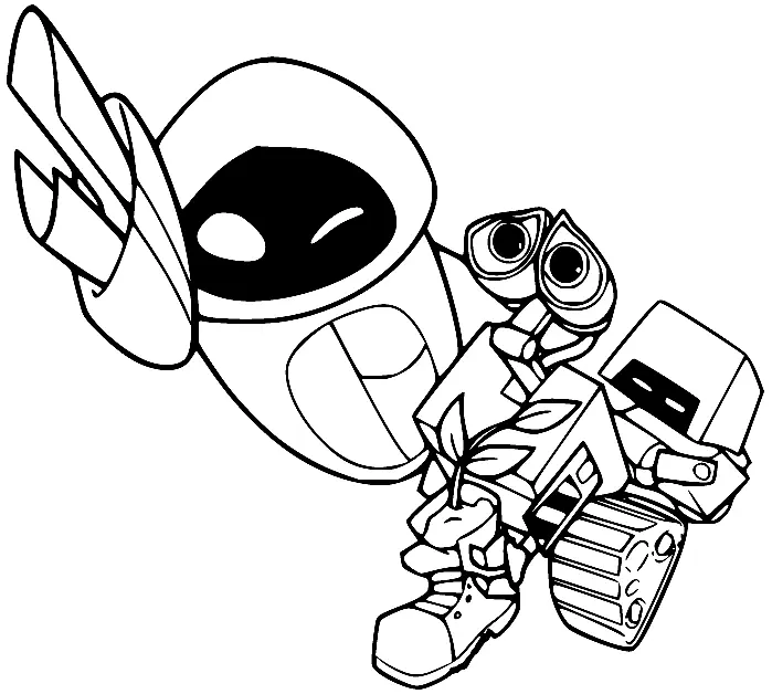 Desenhos de Wall E Para Colorir 15