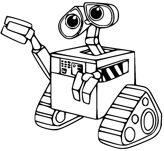 Desenhos de Wall E Para Colorir 16