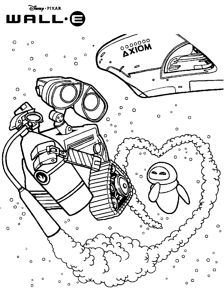 Desenhos de Wall E Para Colorir 18