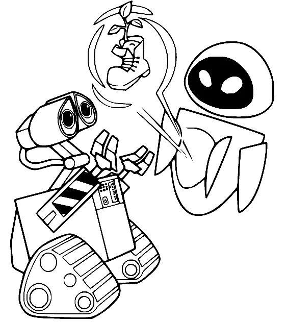 Desenhos de Wall E Para Colorir 19