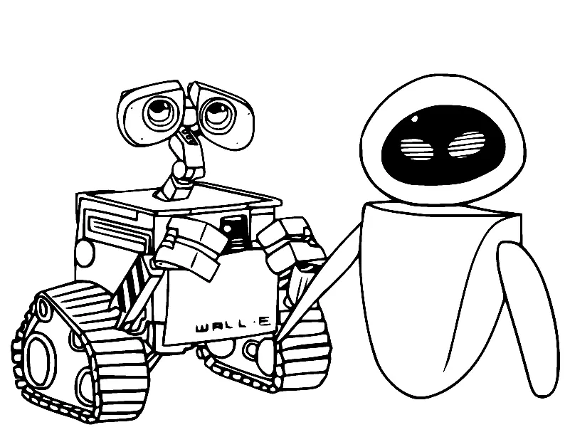 Desenhos de Wall E Para Colorir 2