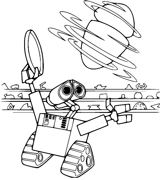 Desenhos de Wall E Para Colorir 24