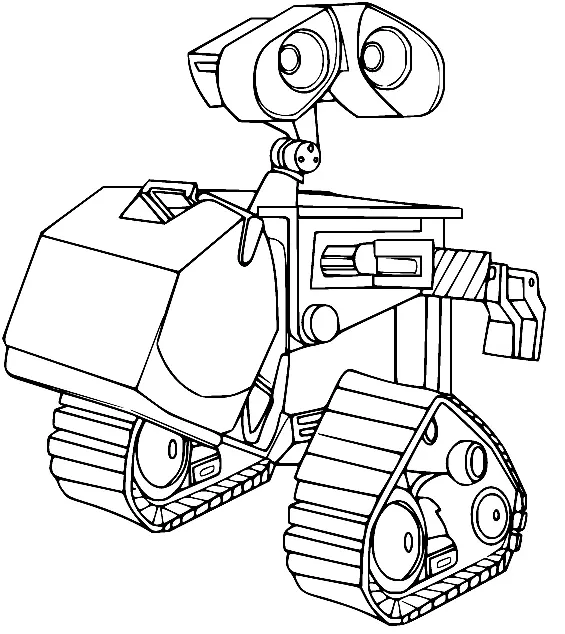 Desenhos de Wall E Para Colorir 30