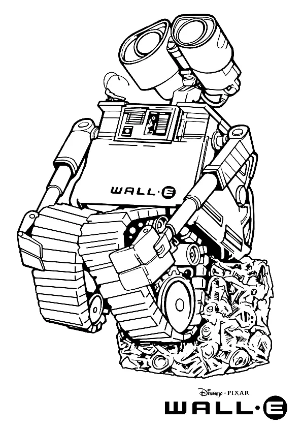 Desenhos de Wall E Para Colorir 34