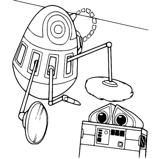 Desenhos de Wall E Para Colorir 38