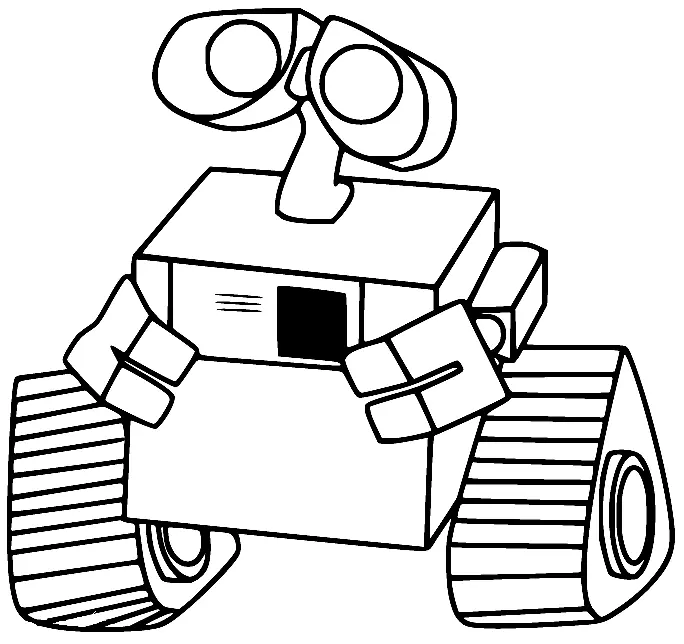 Desenhos de Wall E Para Colorir 6