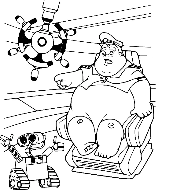 Desenhos de Wall E Para Colorir 7