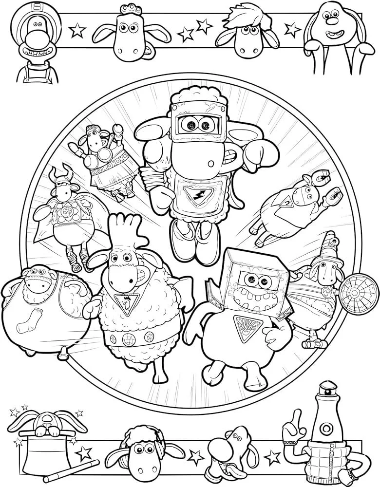 Wallace Gromit Coloring Pages 24