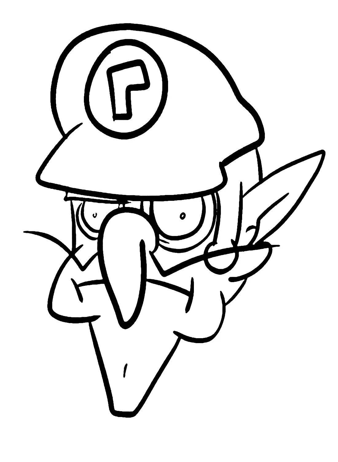 Waluigi Coloring Pages 12