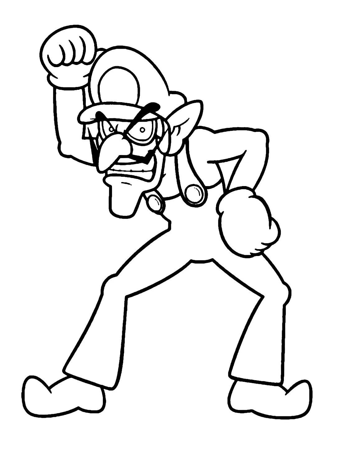 Waluigi Coloring Pages 13