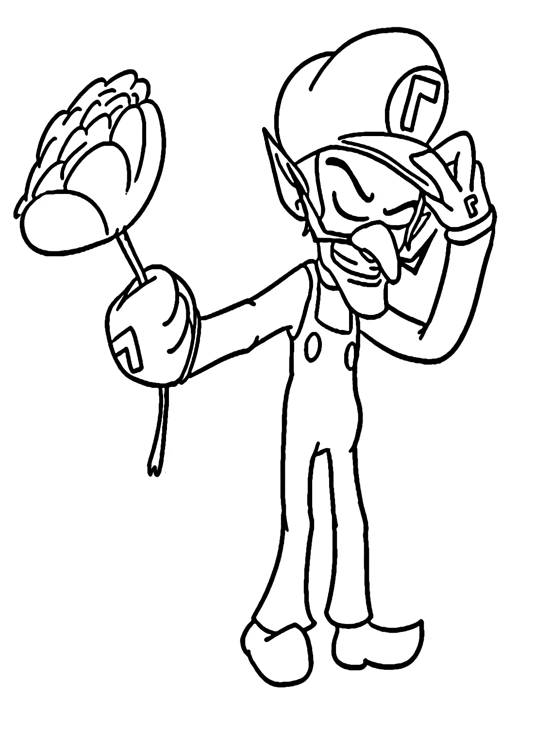 Waluigi Coloring Pages 17