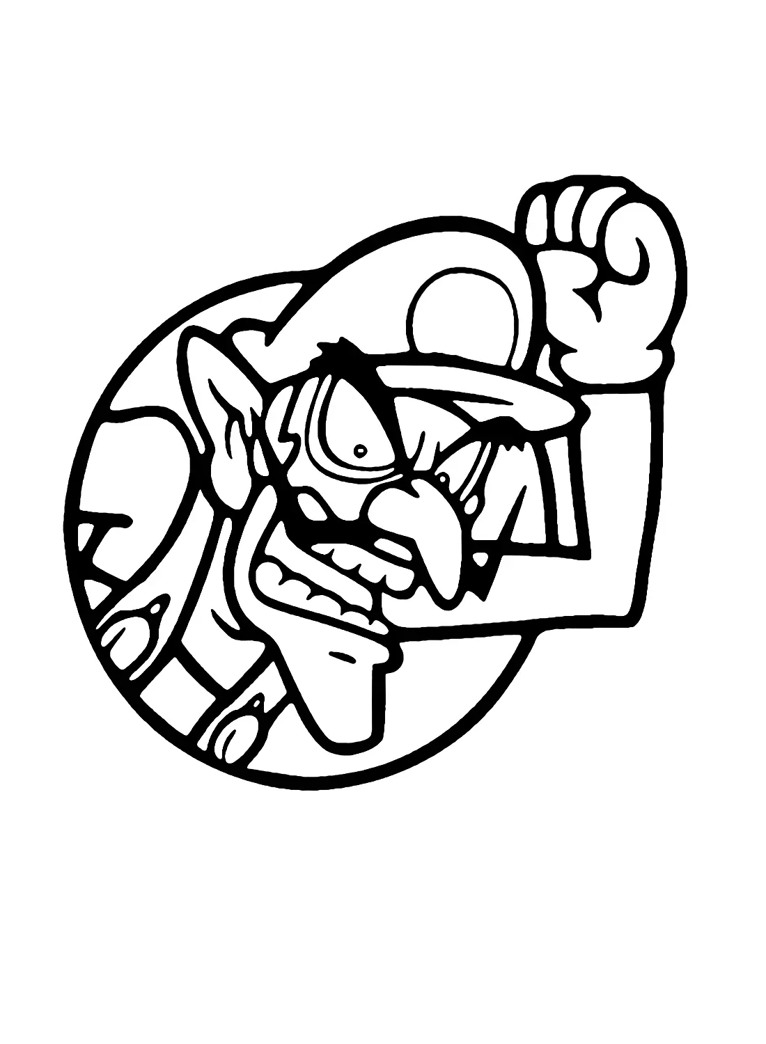 Waluigi Coloring Pages 4