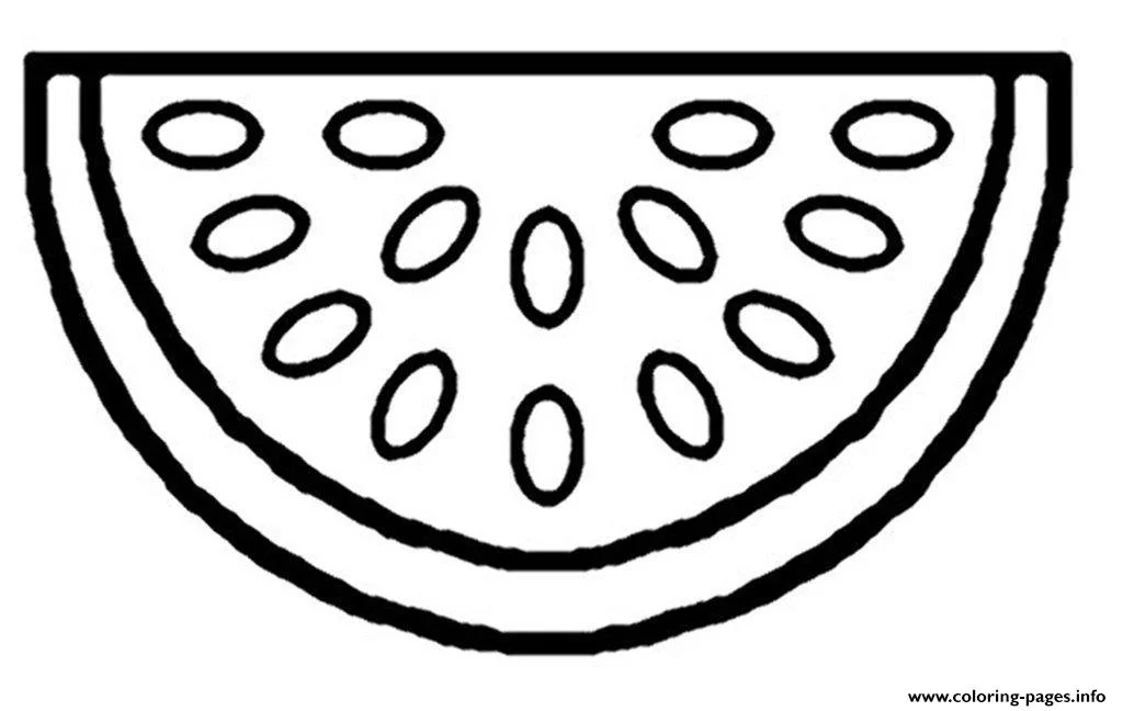 Watermelon Coloring Pages 12