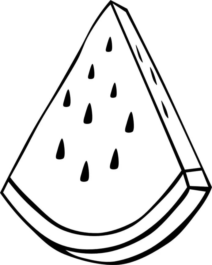 Watermelon Coloring Pages 13