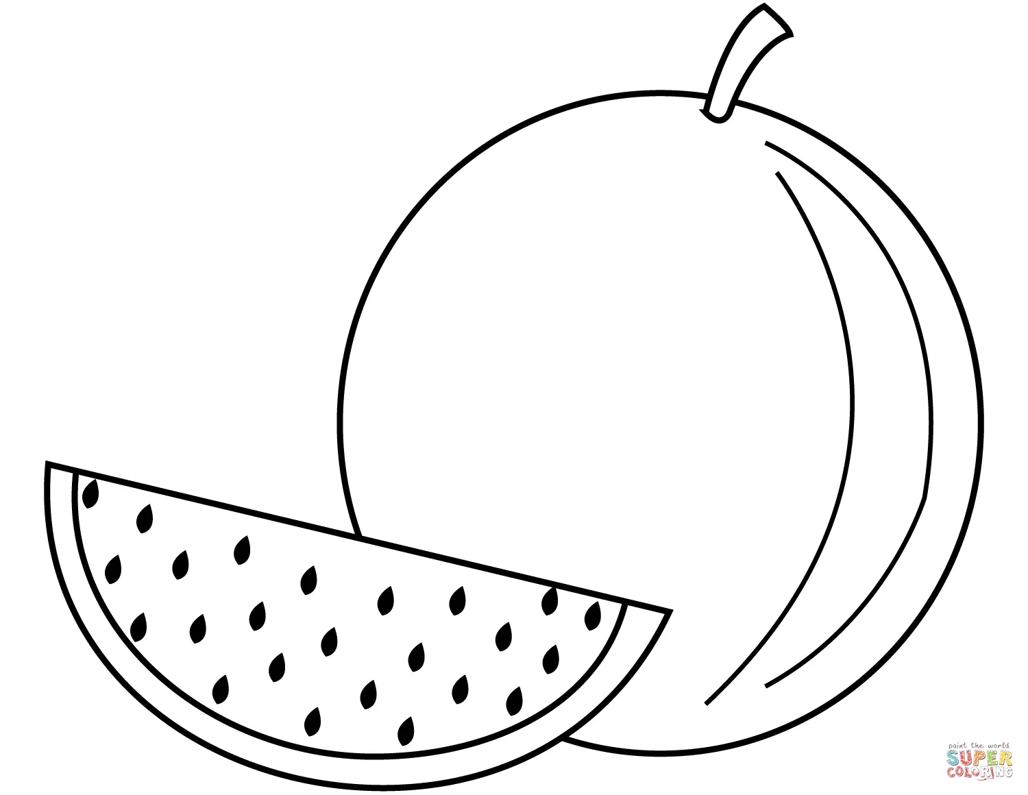 Watermelon Coloring Pages 16