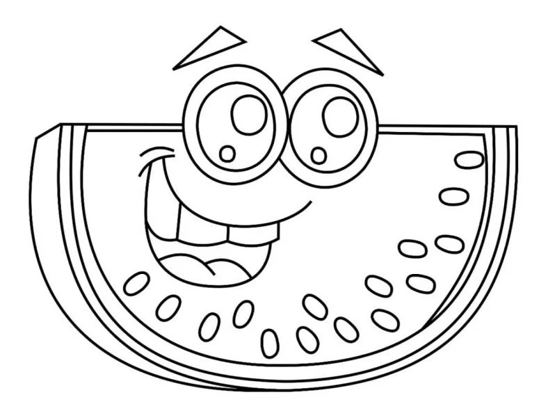 Watermelon Coloring Pages 22