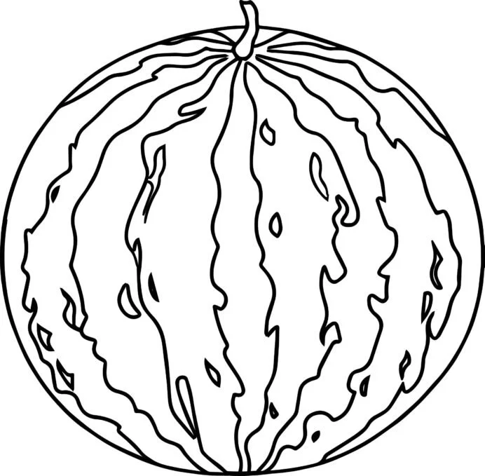 Watermelon Coloring Pages 23