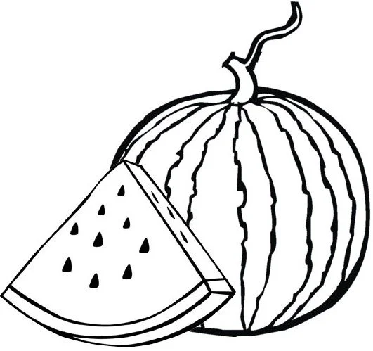 Watermelon Coloring Pages 24