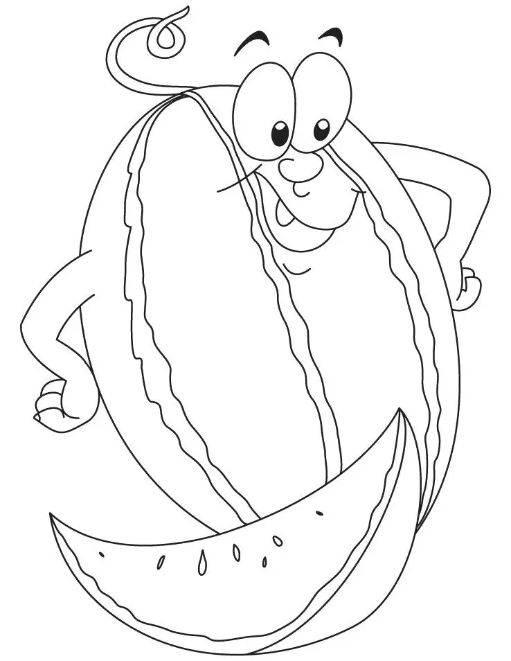 Watermelon Coloring Pages 37