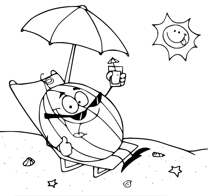 Watermelon Coloring Pages 45