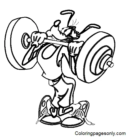 Weightlifting Coloring Pages 50