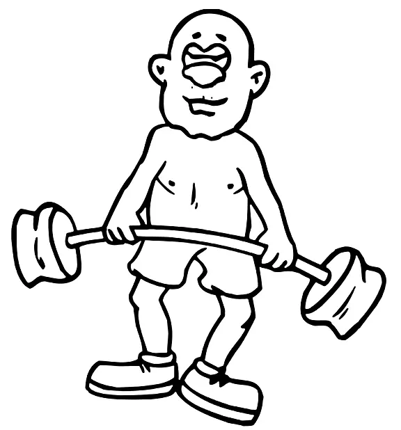 Weightlifting Coloring Pages 55