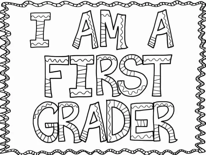 Welcome to First Grade Coloring pages 10