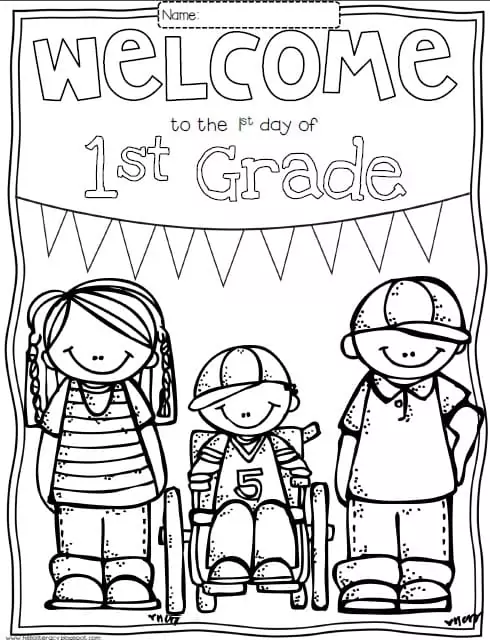 Welcome to First Grade Coloring pages 14