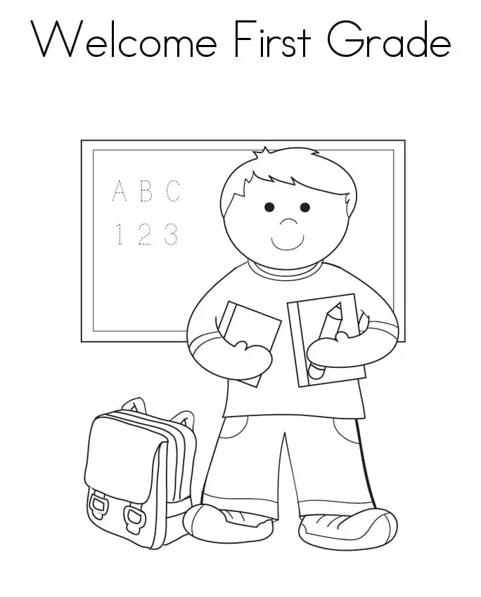 Welcome to First Grade Coloring pages 19