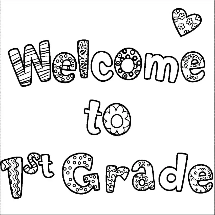 Welcome to First Grade Coloring pages 22