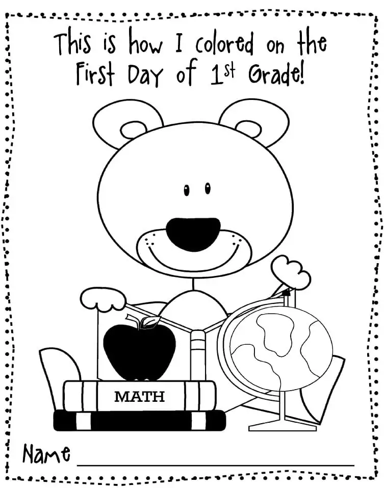 Welcome to First Grade Coloring pages 8