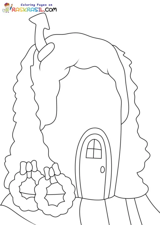 Whoville Houses Coloring Pages