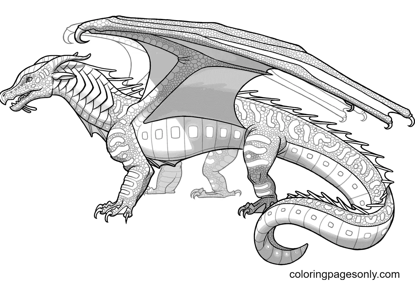 Alas De Fuego Para Colorear 52