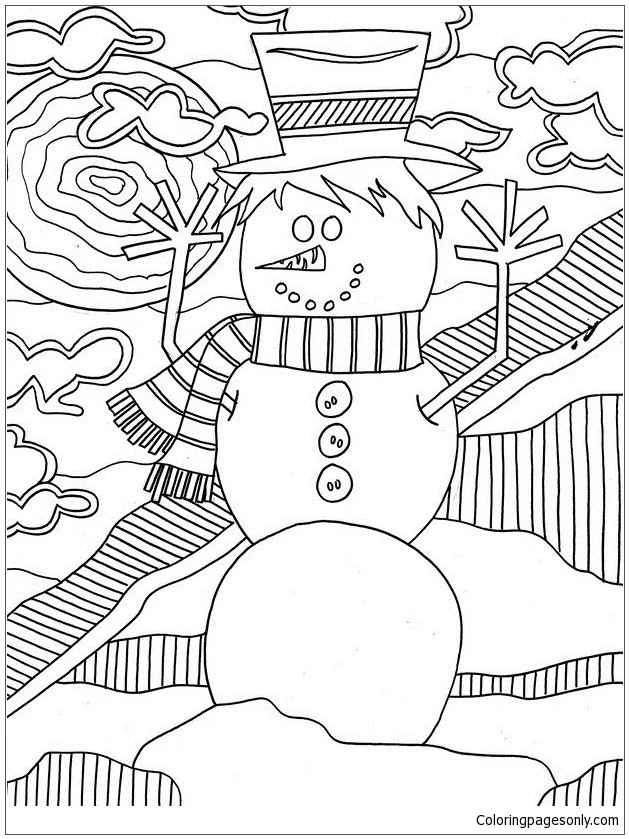 Winter Sports Coloring Pages 101