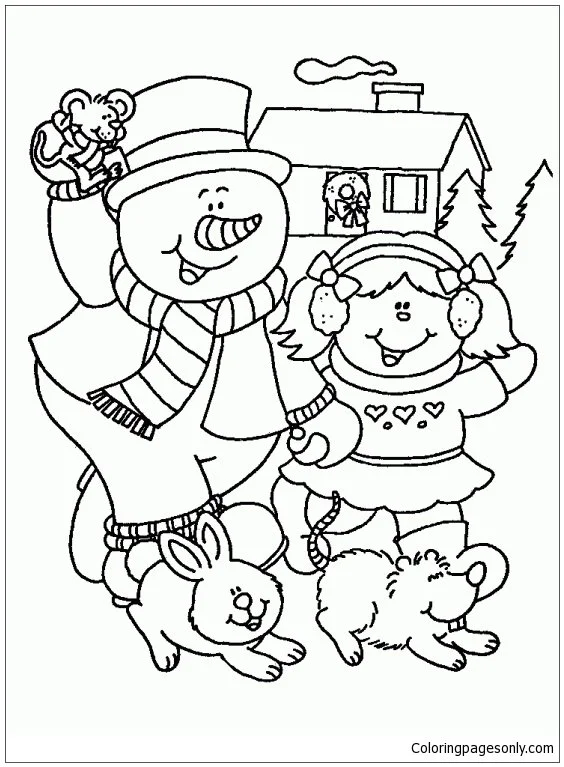 Winter Sports Coloring Pages 128