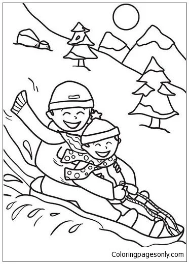 Winter Sports Coloring Pages 134