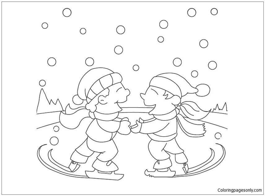 Winter Sports Coloring Pages 66