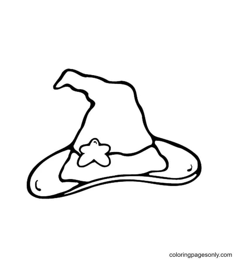 Witch Hat Coloring Pages 52