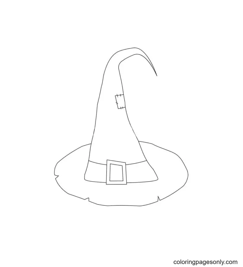 Witch Hat Coloring Pages 59