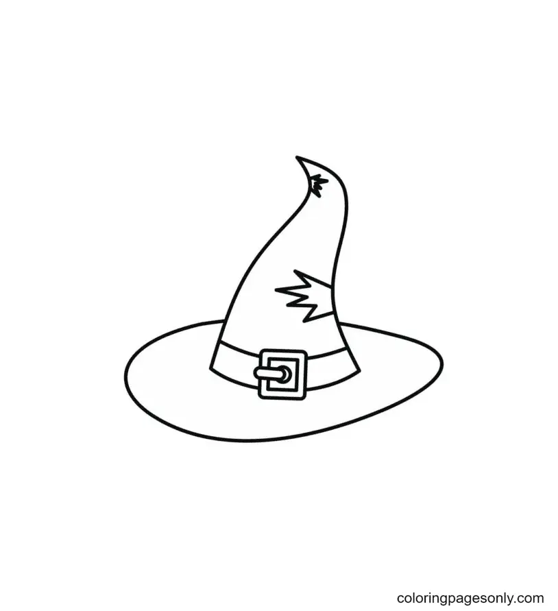 Witch Hat Coloring Pages 64