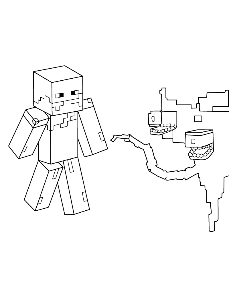 Wither Storm Para Colorir 15