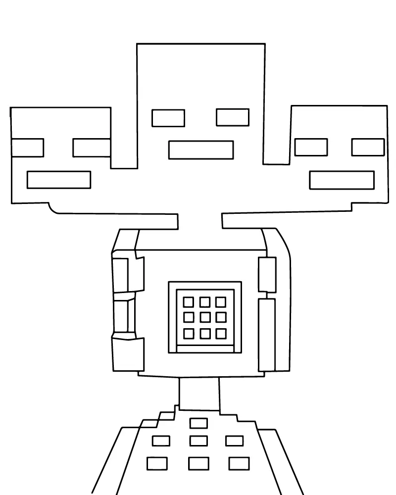 Wither Storm Para Colorir 16