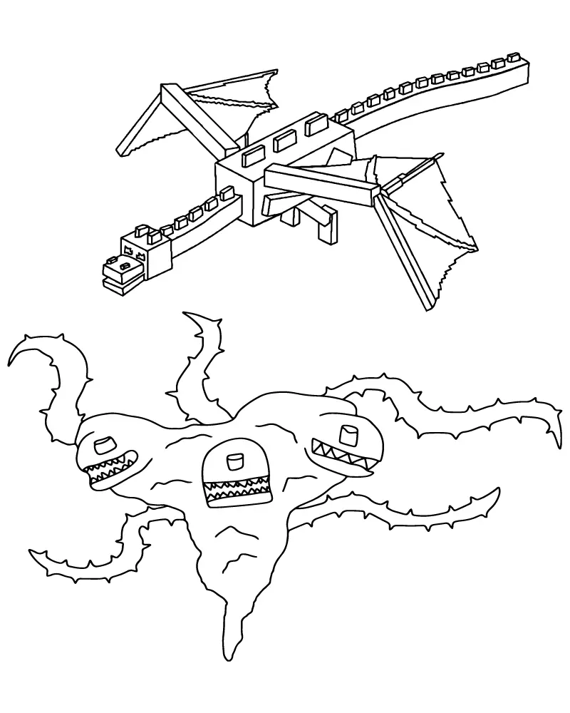 Wither Storm Para Colorir 4