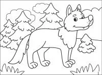 Desenhos de Wolf Para Colorir 123